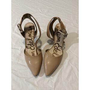 Sam Edelman Shoes Womens Size 6 Beige Harlow Ankle Strap Heels